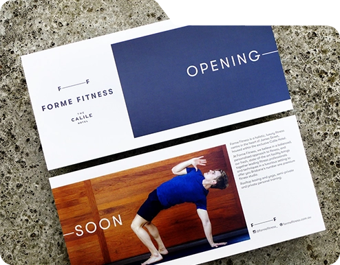 calile hotel fitness flyer forme
