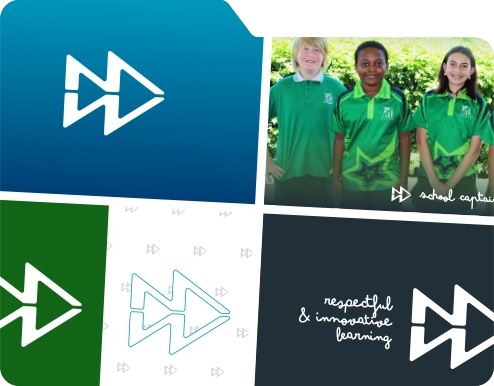manly state school logo design and branding